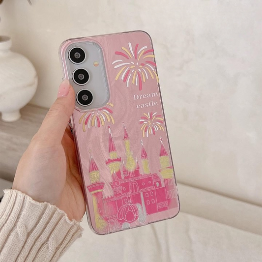 Charming Kawaii Castle Case with Charm - Samsung