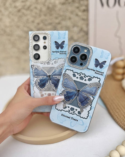 Blue Flutter Crystal Case - Samsung