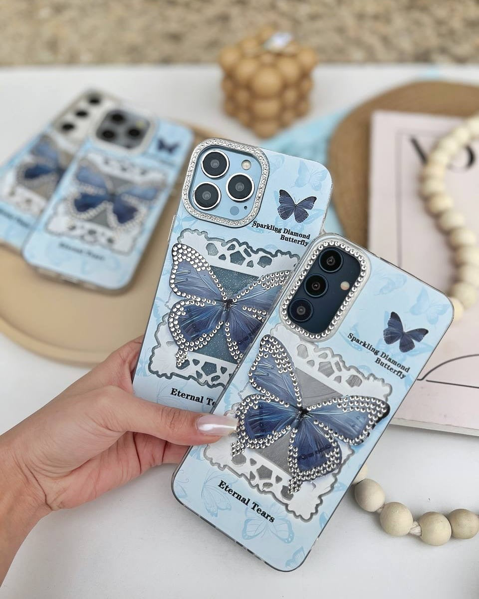 Blue Flutter Crystal Case - Samsung