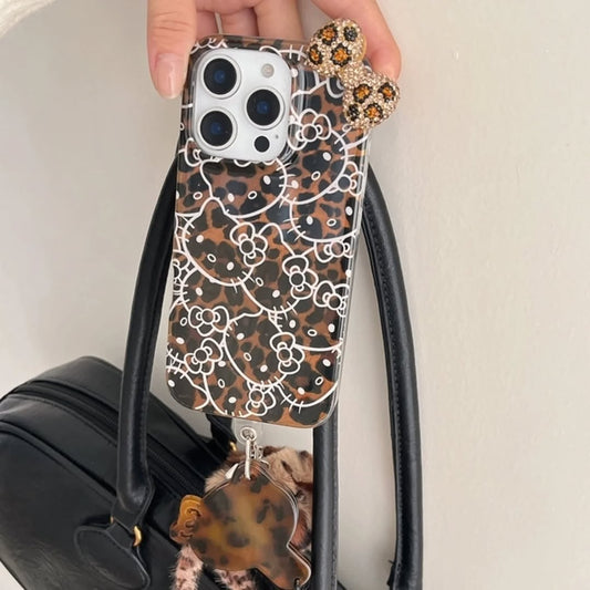 Trendy Kitty Phone Case with Charm