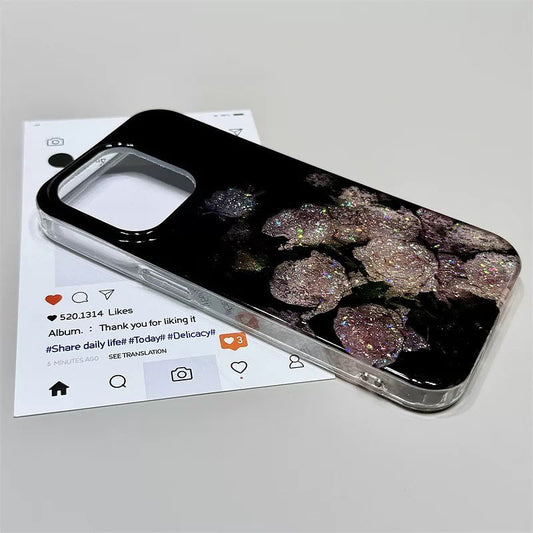 Whimsical Dark Rose Bloom Case