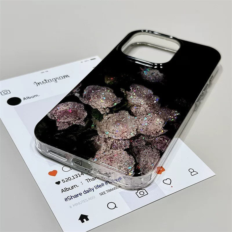 Whimsical Dark Rose Bloom Case