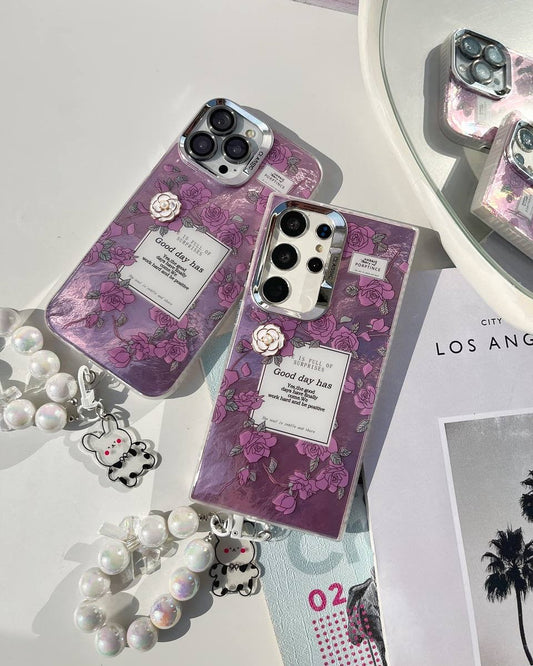 Vintage Rose Good Day Case With Charm - Samsung