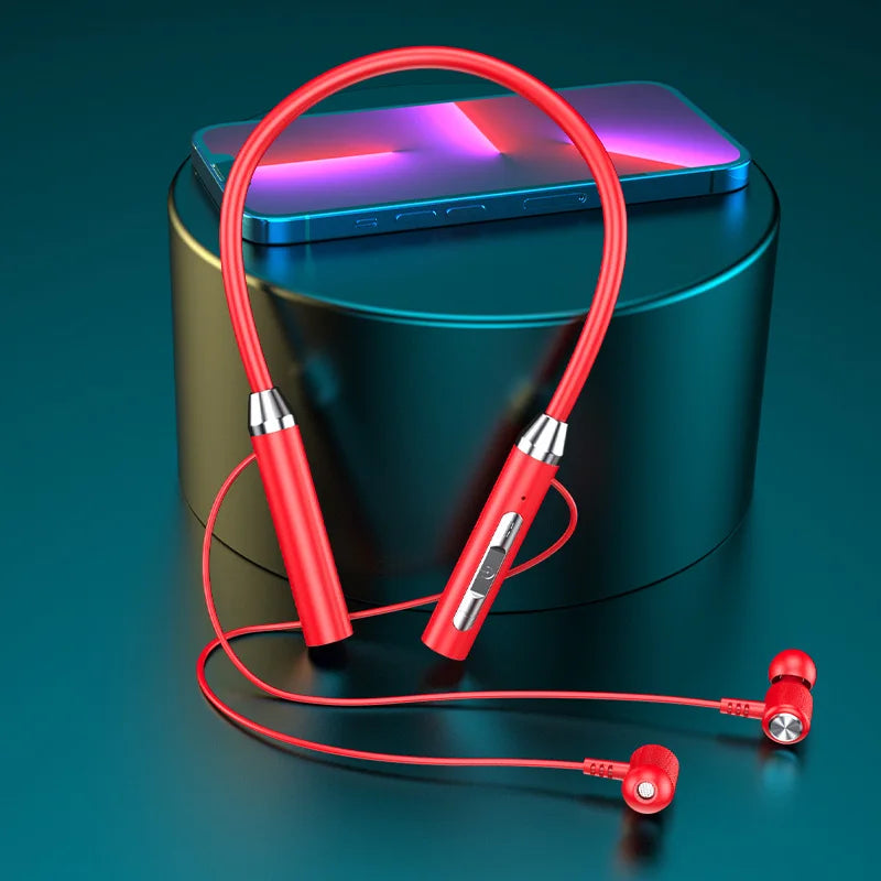 Magnetic Sport Wireless Headphones with Mic Noise Canceling