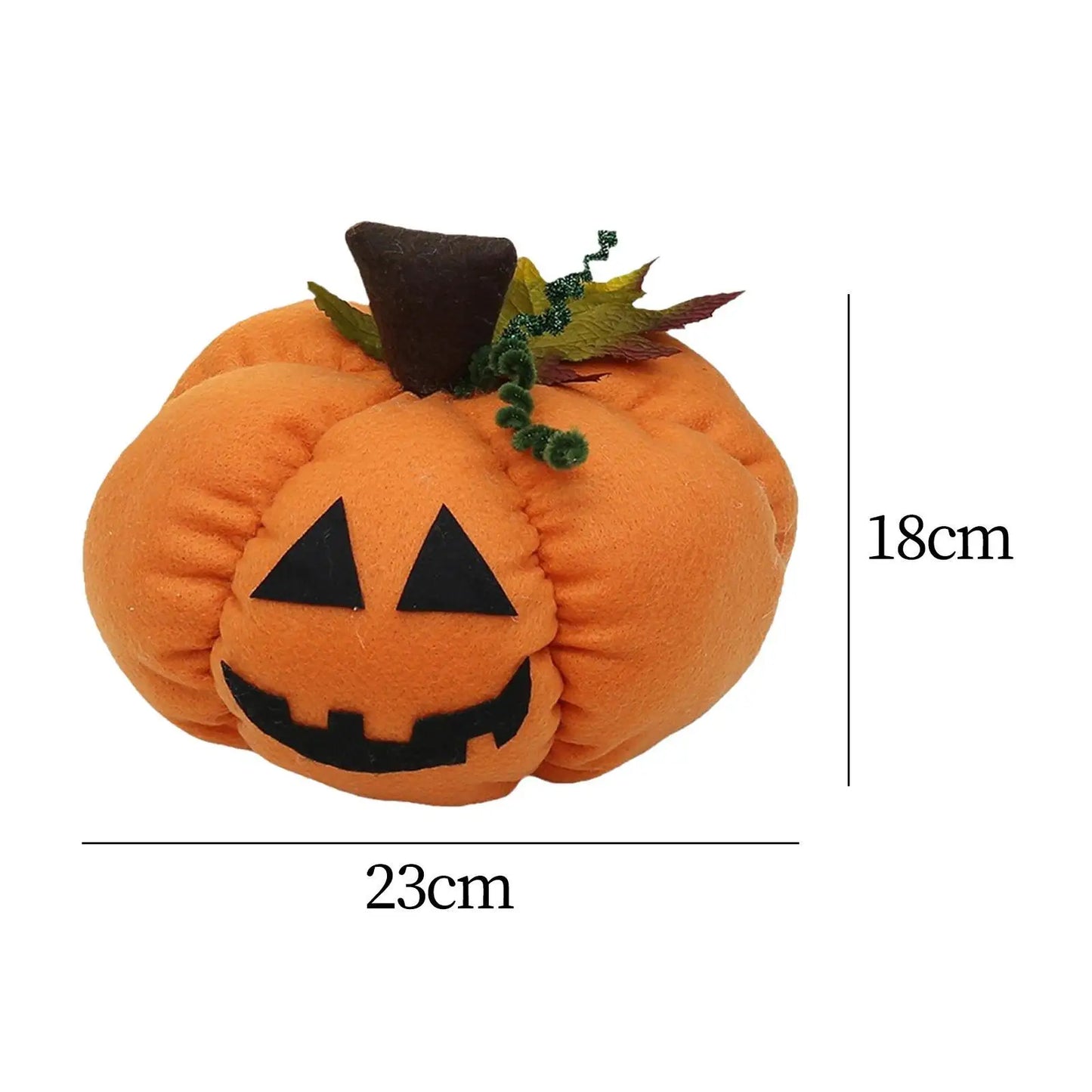 0709BA Halloween Pumpkin Ornament Home Decor Fall Harvest Thanksgiving Evil Pumpkins Statue Desk Collectibles Fall Simulated Pumpkin
