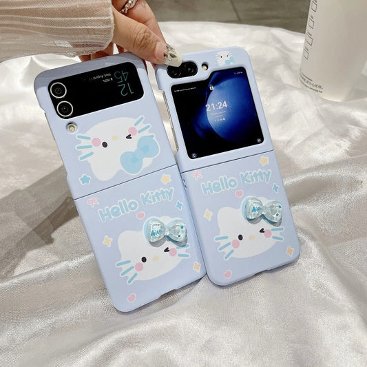 3D Cute Anime Hello Kitty With bracelet Phone Case