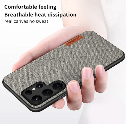 Zenith Premium Canvas Cloth Case for Samsung