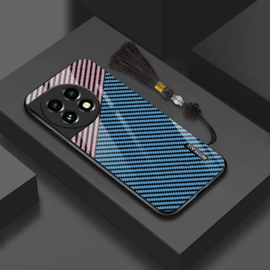 Luxury Carbon Fiber Glass Case for OnePlus