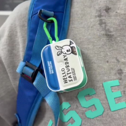 Cheerful Vibes Cartoon AirPod Case