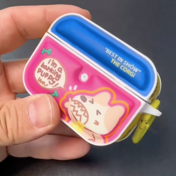 Cheerful Vibes Cartoon AirPod Case