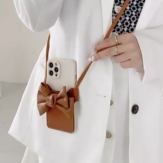 Elegant Bow Accent Sling Bag