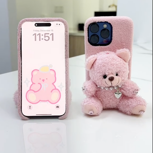 Cute Bear Plush Case