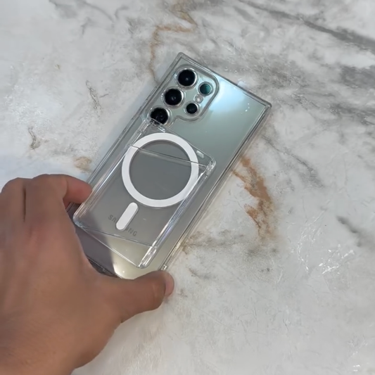 Crystal Clear Card Wallet MagSafe Case - Samsung