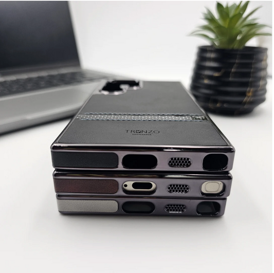 Galaxy S24 Ultra Luxe Leather Stripe Case