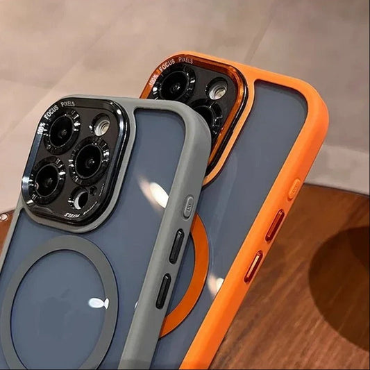 Luxury Shockproof MagSafe Transparent Case - iPhone