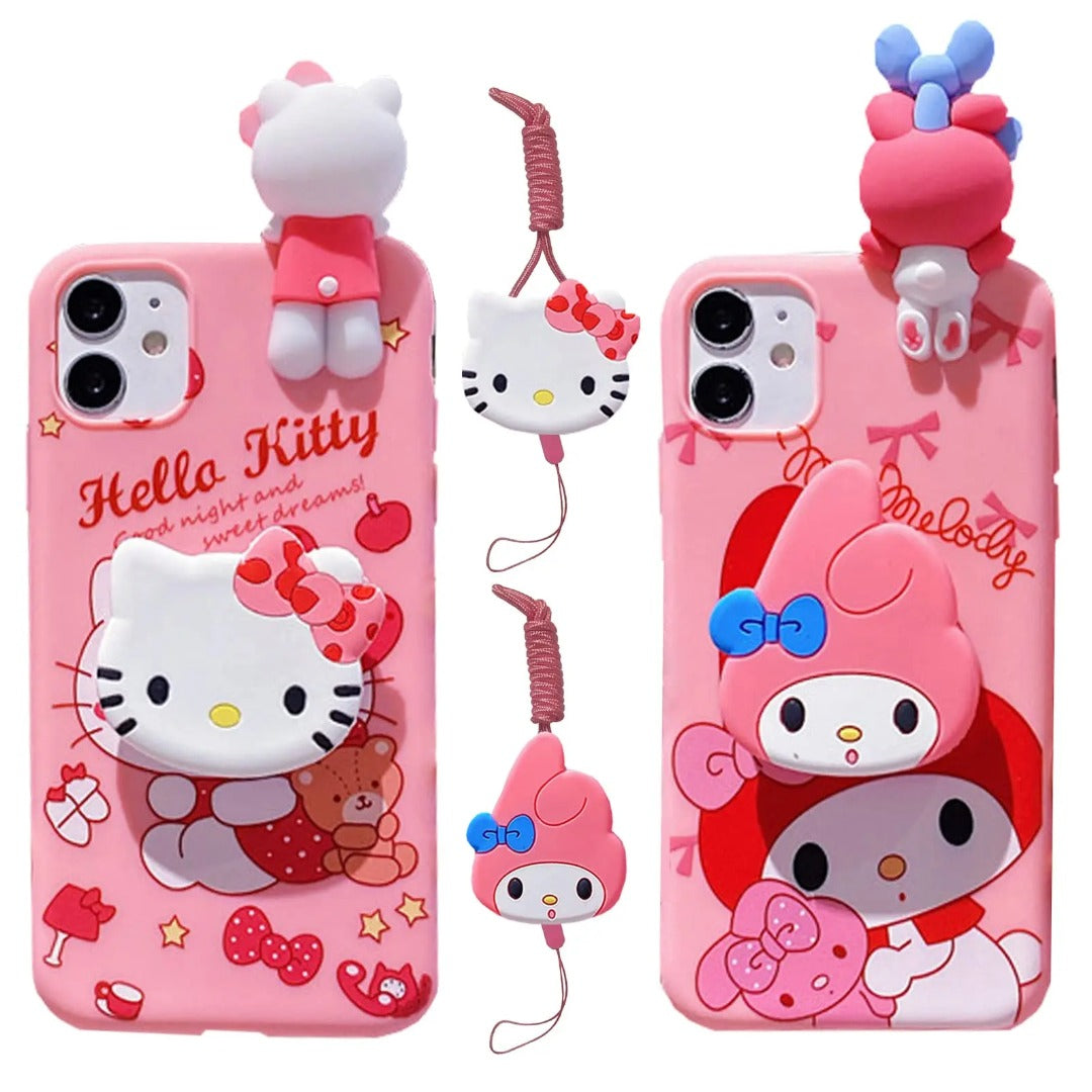 Cute Hello Kitty Charm Phone Case