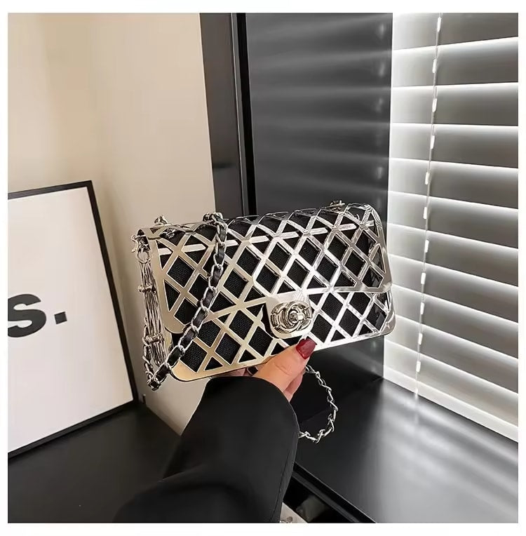 Hollow Metal Shoulder Bag