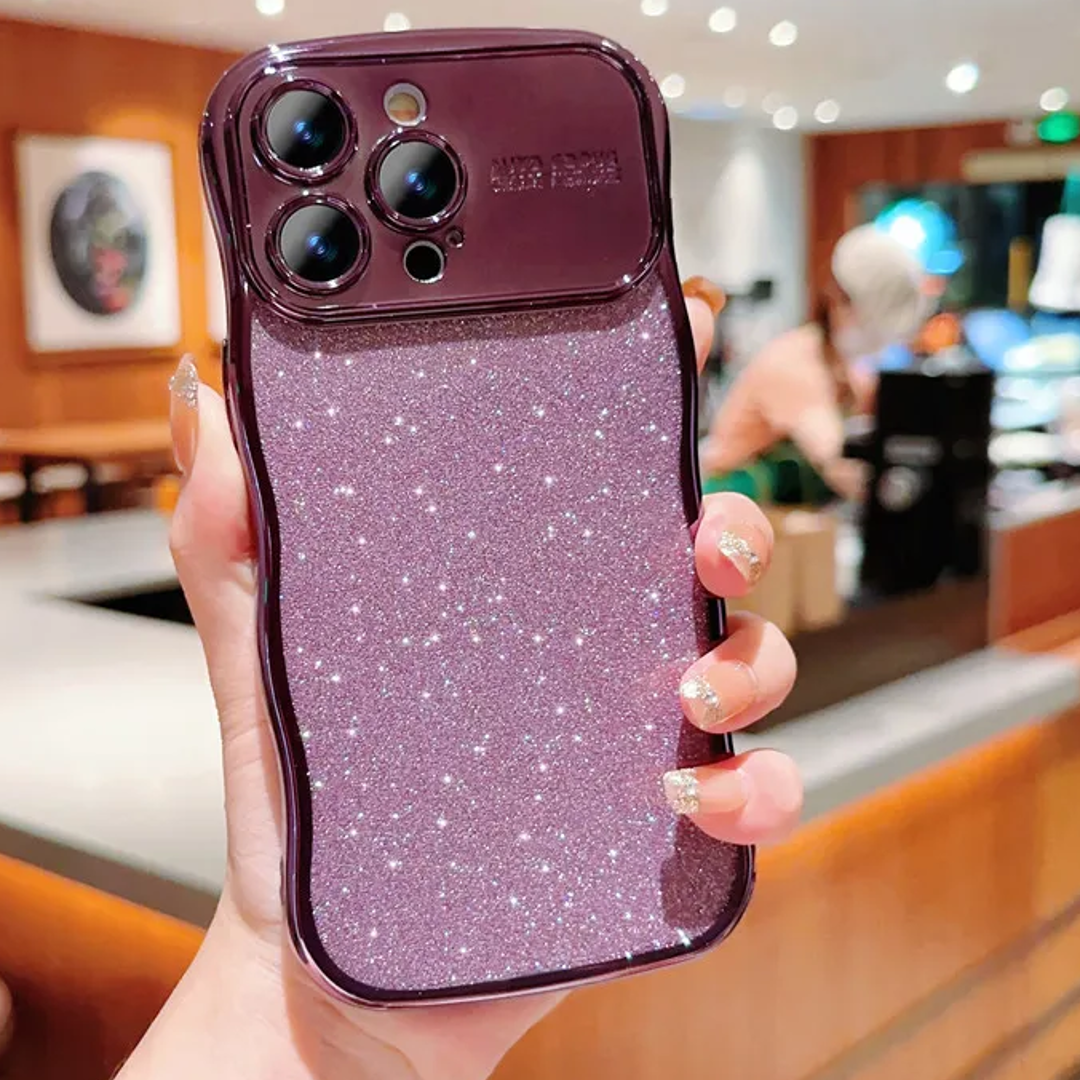 Electroplated Glittery Wave Case