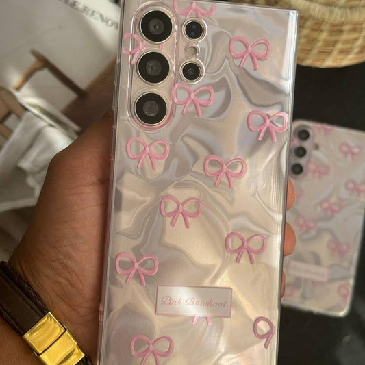 Gemstone Pink Bow Tie Case - Samsung