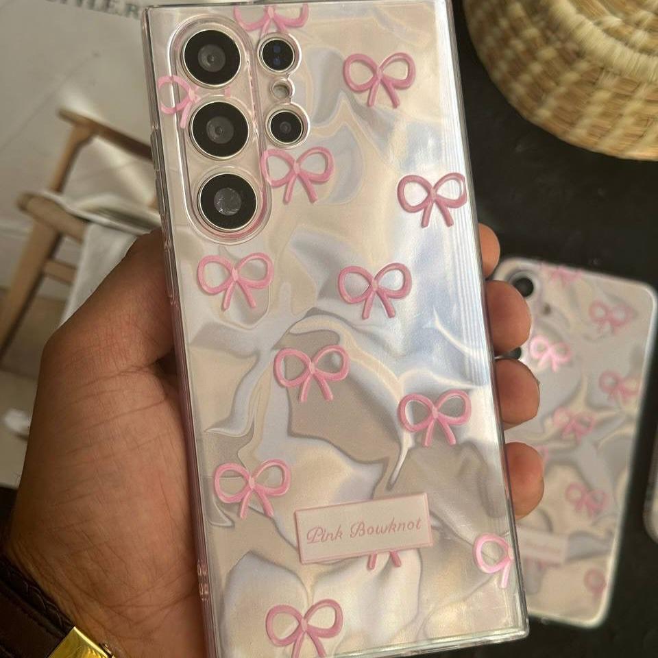 Gemstone Pink Bow Tie Case - Samsung