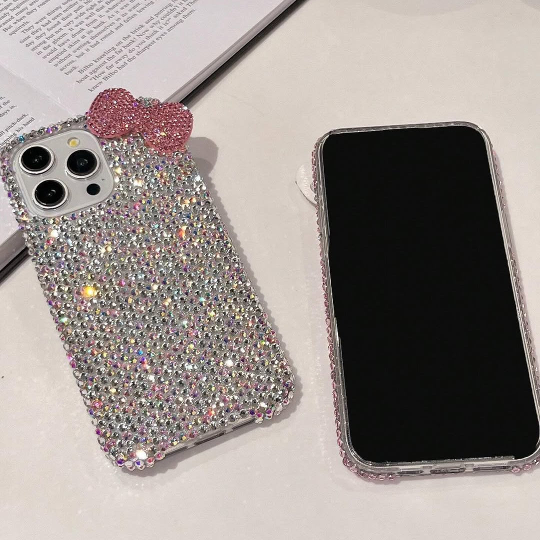Glam Bow Crystal Shine Phone Case