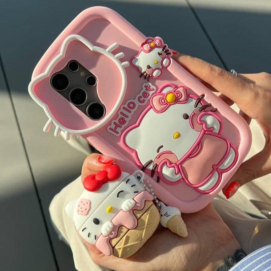 Cute Hello Kitty Frame Case - Samsung