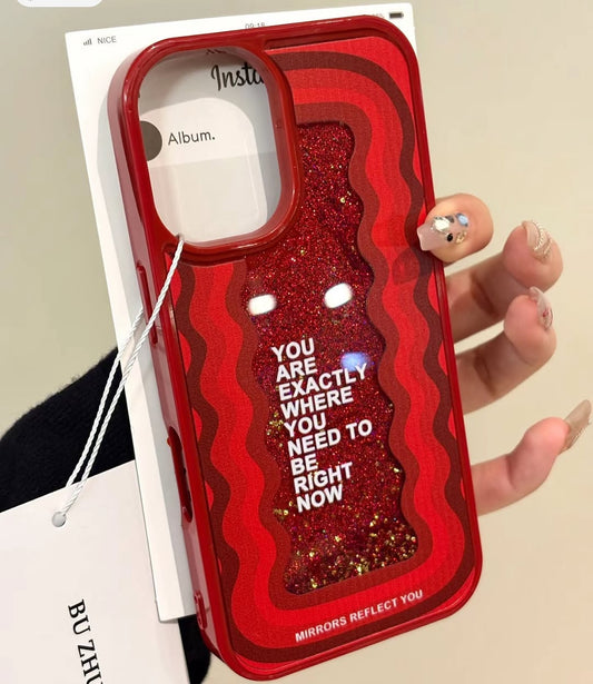 Glitter Vibes Mirror Phone Case