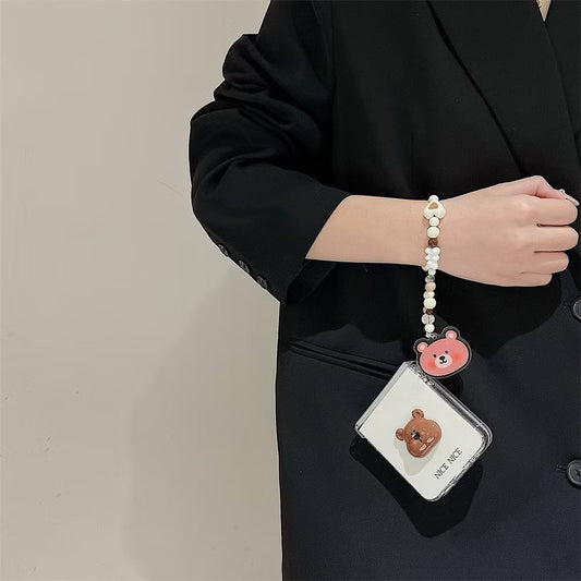 Teddy Charm Bracelet Phone Case - Samsung