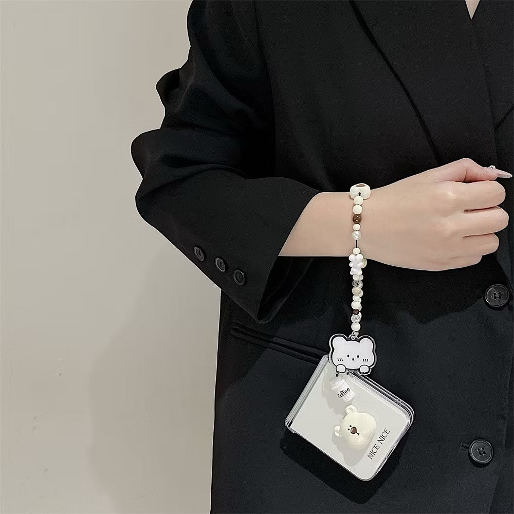 Teddy Charm Bracelet Phone Case - Samsung
