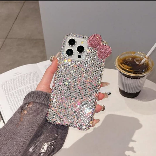 Glam Bow Crystal Shine Phone Case