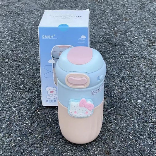 Kawaii Kitty Insulated Water Bottle