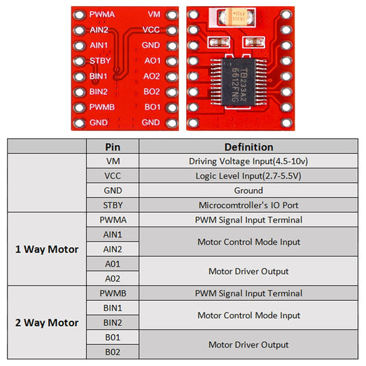TB6612FNG Dual Motor Driver Module