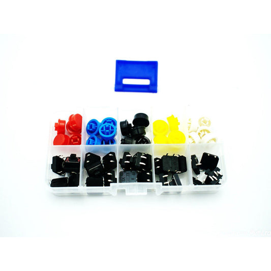 Tactile Push Button Switch Assorted Kit of 25 buttons