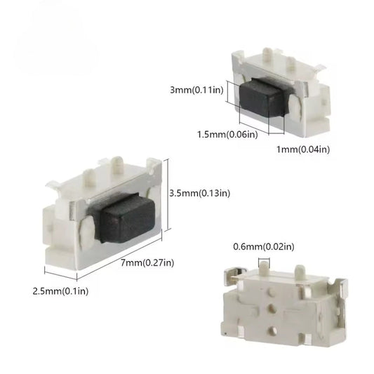 Horizontal Side-Push Tactile SMD Tact Keys Button