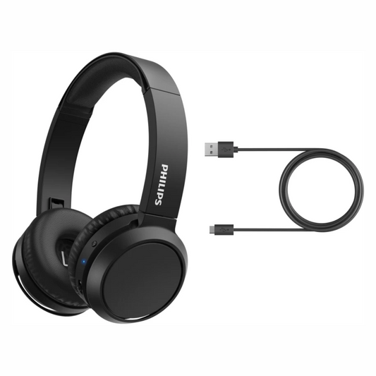 PHILIPS (On-Ear Wireless Headphone with Quick Charging, Bluetooth Headset Black On the Ear)