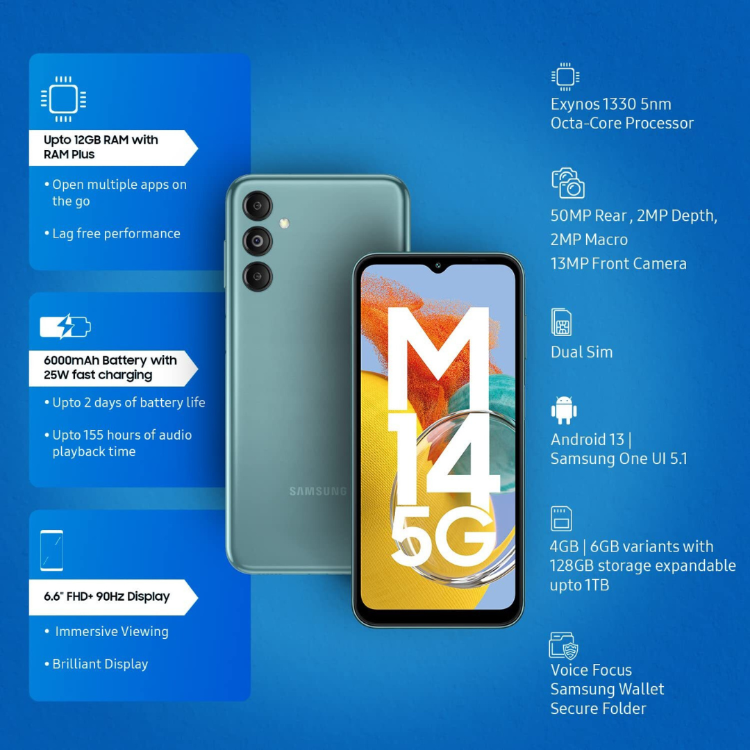 Samsung Galaxy M14 (UNBOX) (Withou Box)