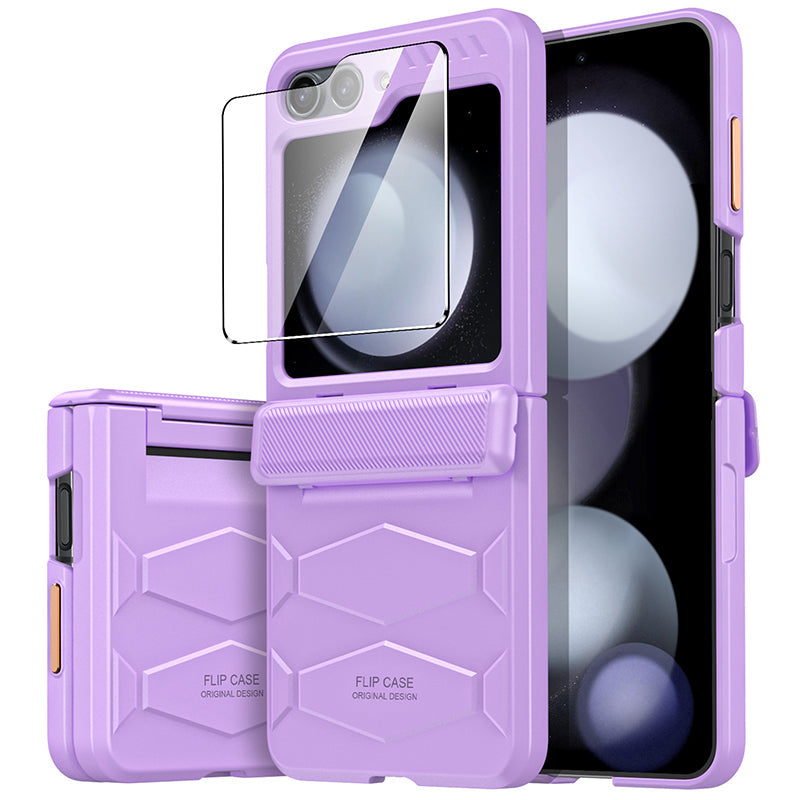 Galaxy Z Flip Series Reinforced Hexagon Armor Case