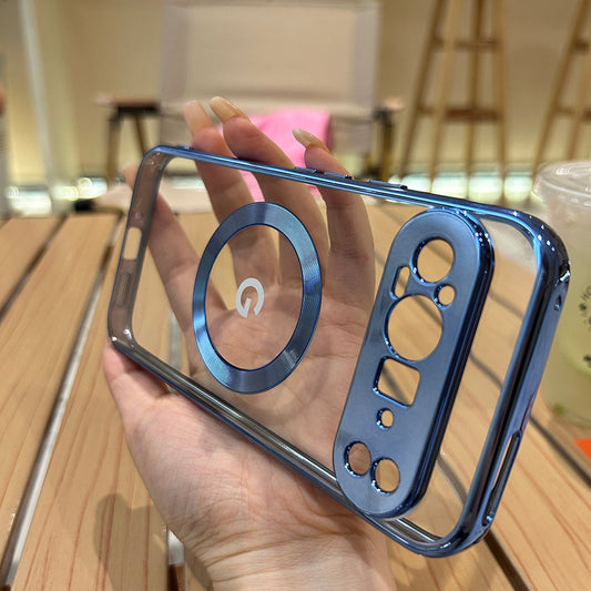 Premium MagSafe Transparent Plating Case - Google Pixel