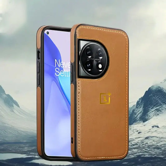 Luxury Luxe Leather Stitched Case - OnePlus