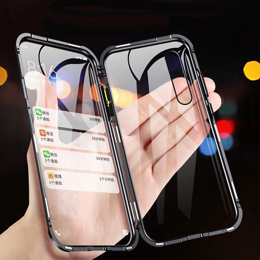 360° Metal Magnetic Double Side Glass Case - Samsung