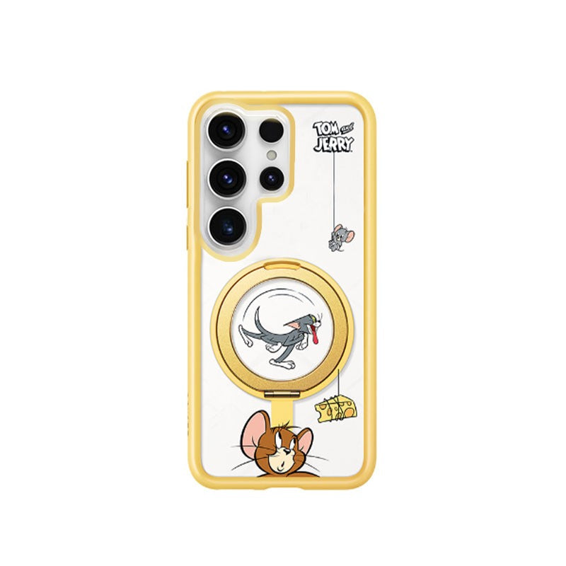 Playful Cartoon Ring Stand Case - Samsung