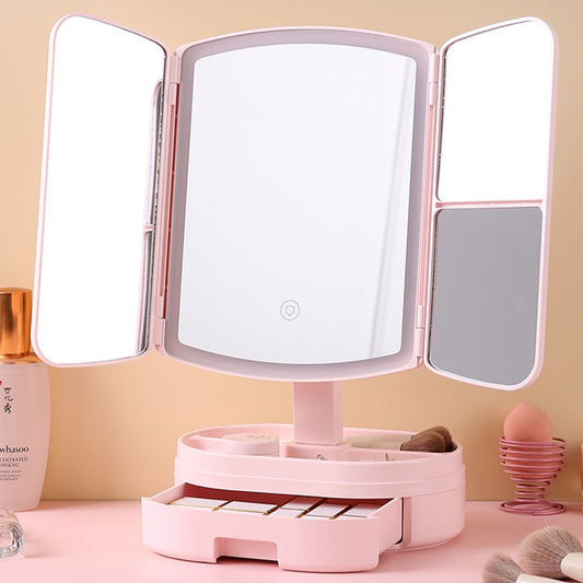 Stylish Quilted Vanity Mirror Stand