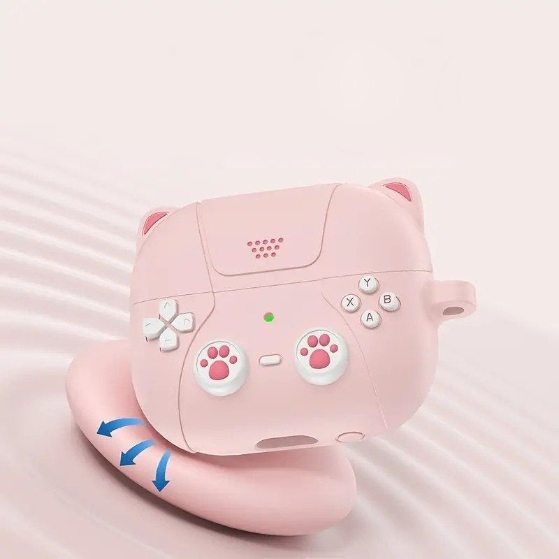 Cute Cat Design Soft Silicone Buds Case