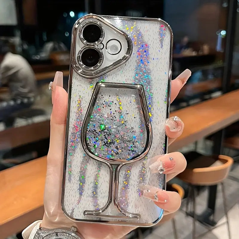 Sparkle & Sip Liquid Glitter Phone Case