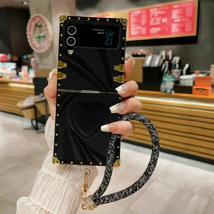 3D Rebellion Heartfelt Velvet Rivet Case - Samsung