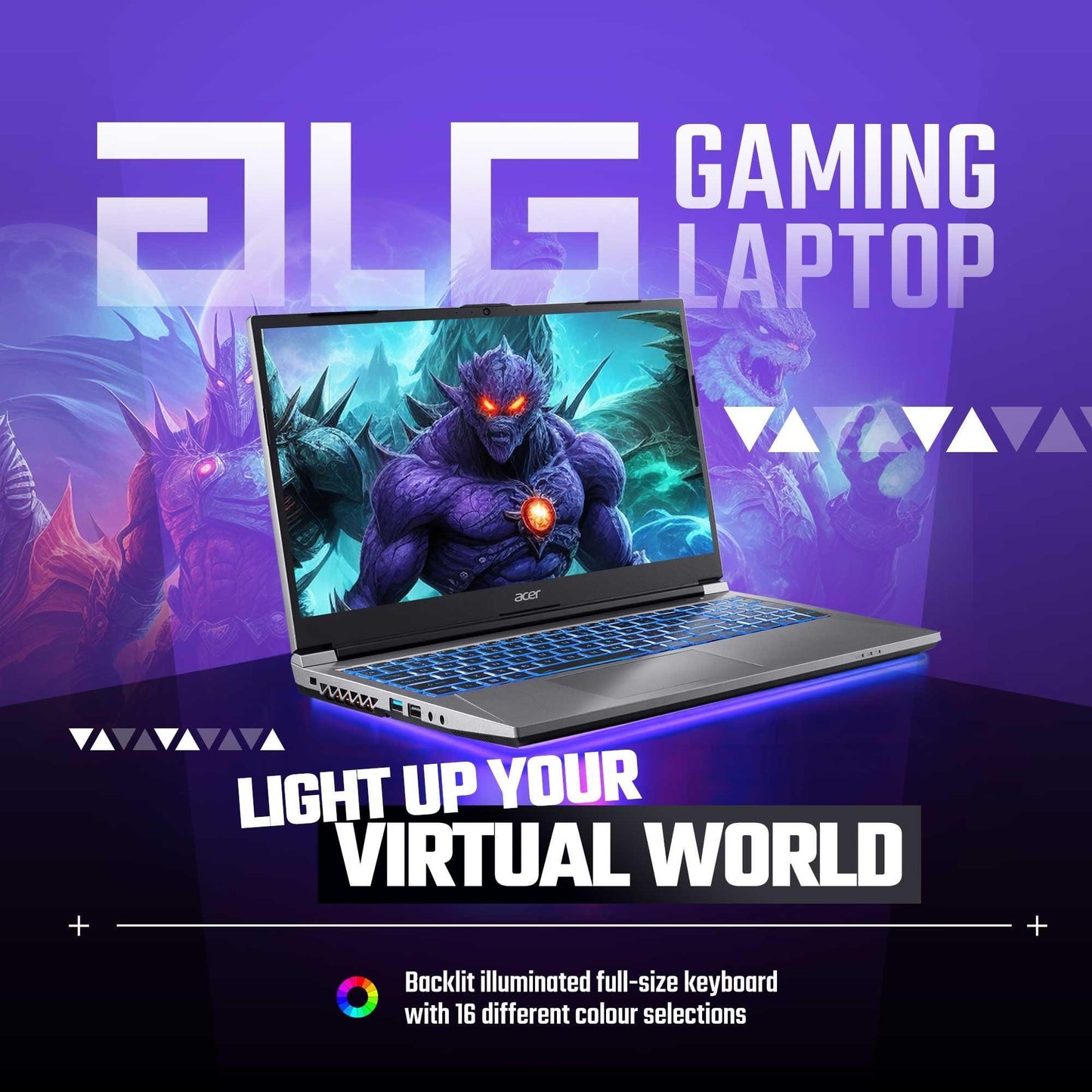Acer ALG 12th Gen Intel Core i5 Gaming Laptop (16GB RAM/512GB SSD/6GB RTX 3050 Graphics/144Hz/Win11Home/Wifi 6) AL15G-52, 39.62cm (15.6 inch) FHD Display, Premium Metal Body, Steel Gray, 1.99KG
