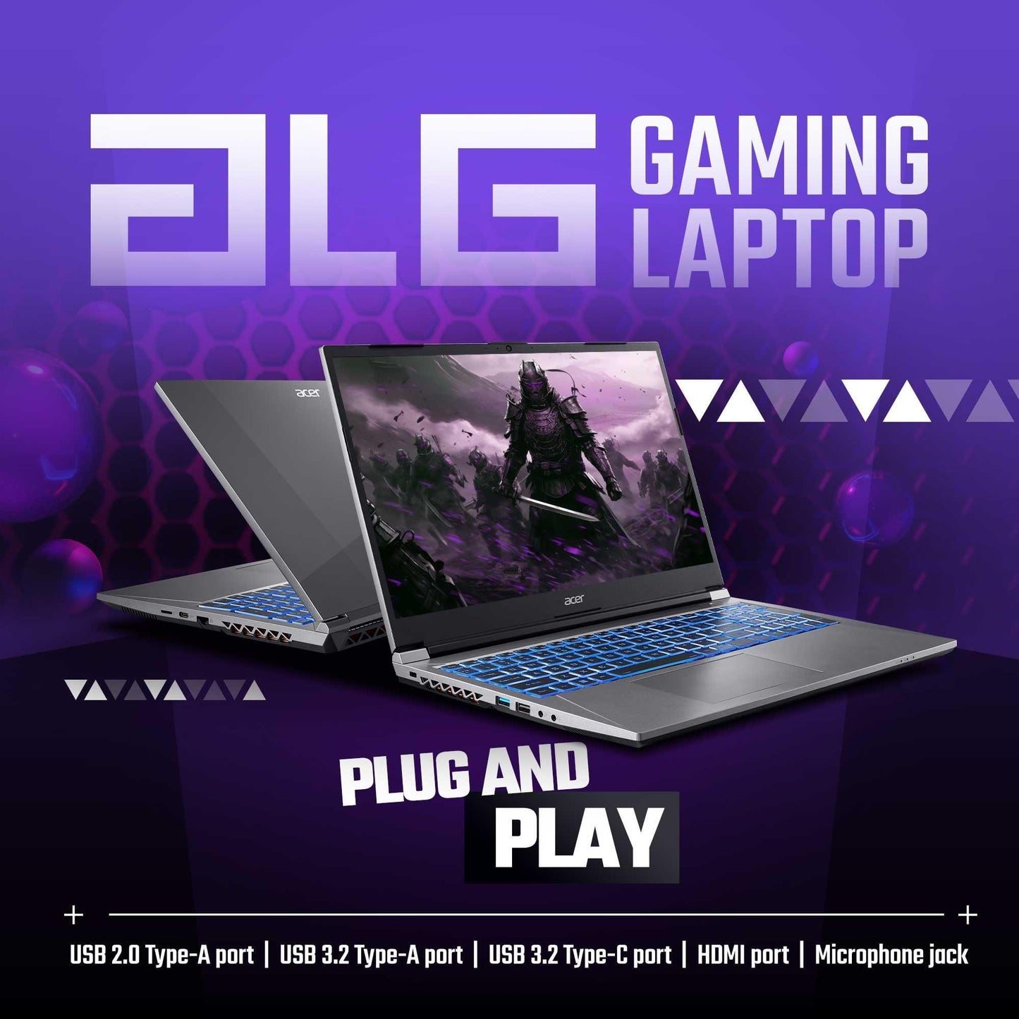 Acer ALG 12th Gen Intel Core i5 Gaming Laptop (16GB RAM/512GB SSD/6GB RTX 3050 Graphics/144Hz/Win11Home/Wifi 6) AL15G-52, 39.62cm (15.6 inch) FHD Display, Premium Metal Body, Steel Gray, 1.99KG