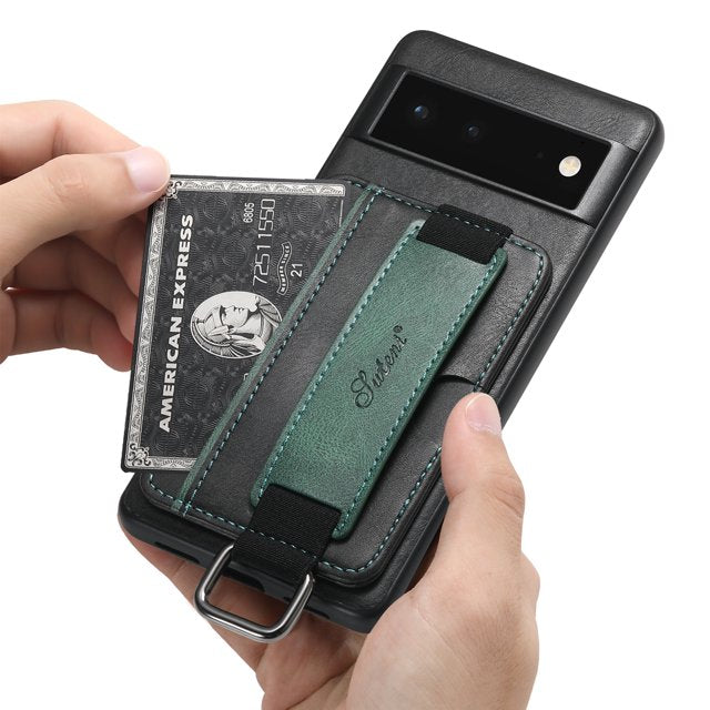 Urban Elegance Retro Card Holder Case - Google Pixel