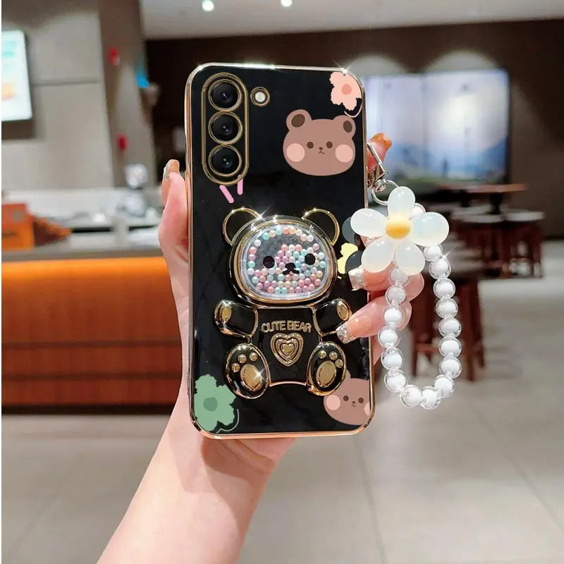 Cute Cartoon Cat Silicone Phone Case -Samsung