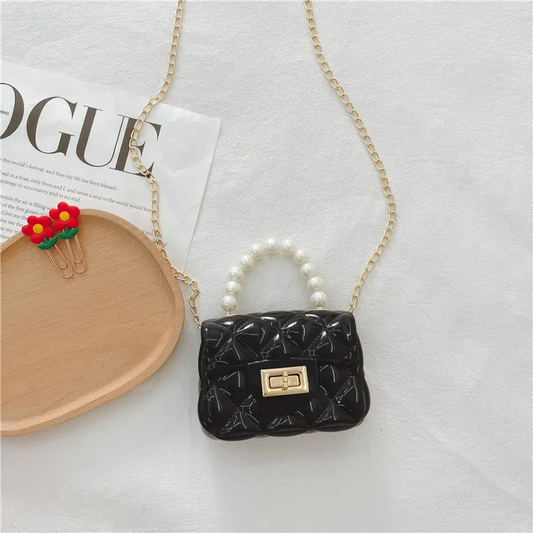 Pearl Handle Quilted Mini Bag